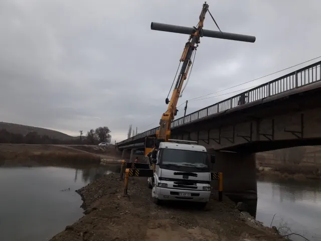 Gemerek içme suyu köprü geçişi